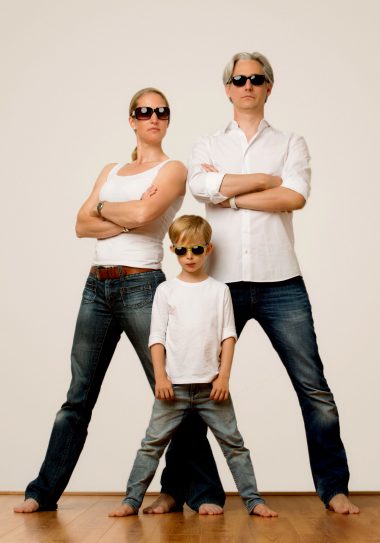 Family in sunglasses